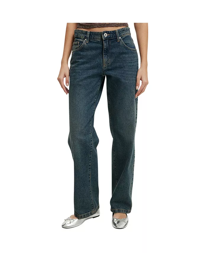 Женские джинсы прямого кроя с низкой талией COTTON ON, синий
Женские джинсы прямого кроя с низкой талией COTTON ON, синий