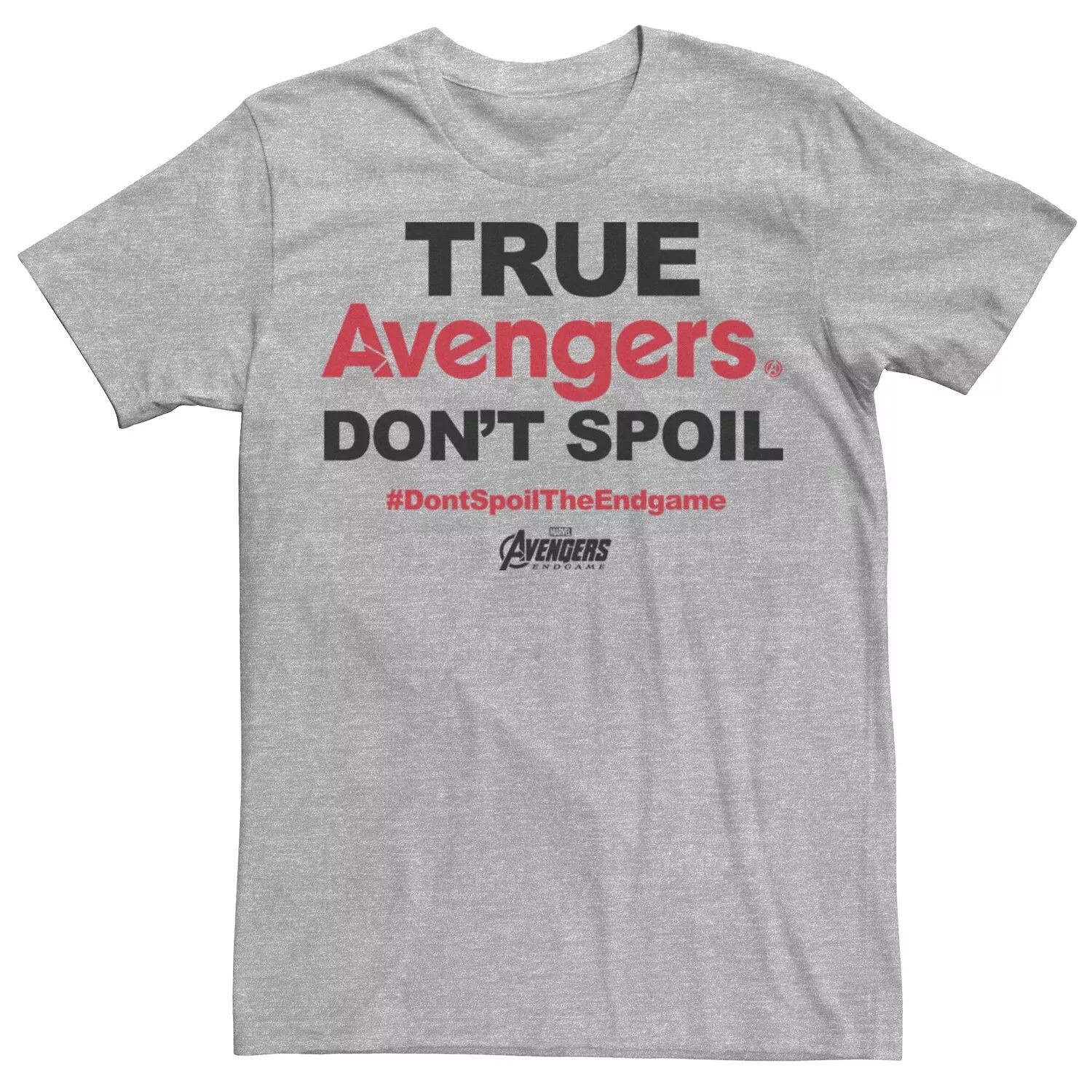 Мужская футболка Marvel Avengers Endgame True Avengers Don't Spoil Licensed Character
Мужская футболка Marvel Avengers Endgame True Avengers Don't Spoil Licensed Character