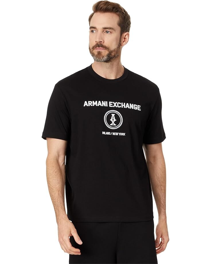 Футболка Armani Exchange Stacked Ax Logo With Circle Regular Fit Tee, черный
Футболка Armani Exchange Stacked Ax Logo With Circle Regular Fit Tee, черный