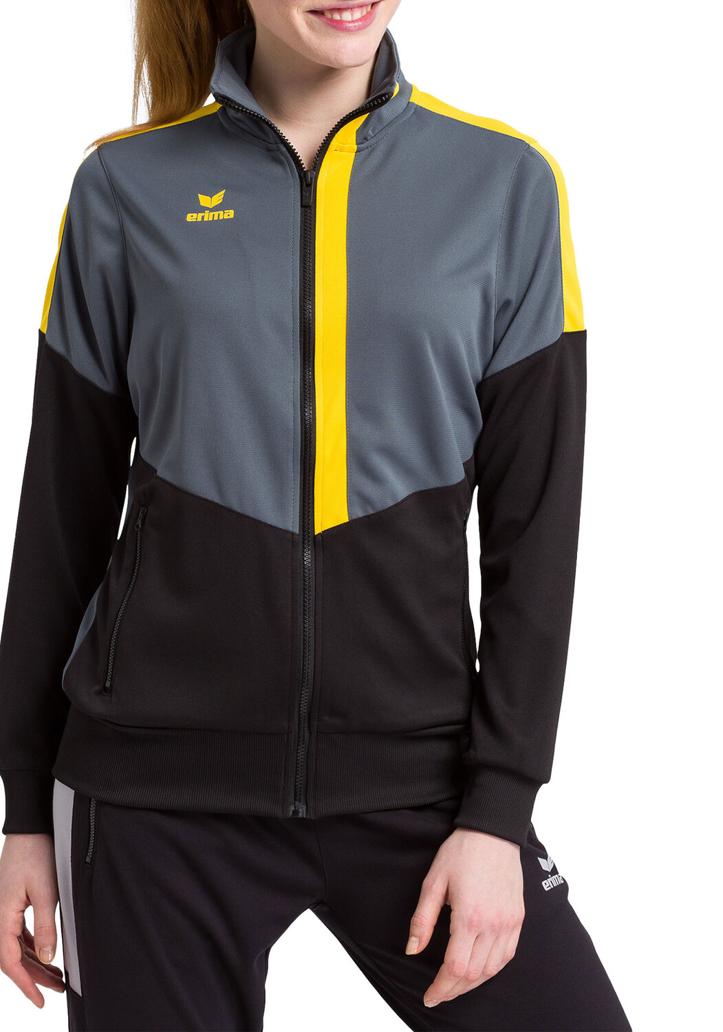 Спортивная куртка erima Squad Worker Jacke, сланцево-серый/черный/желтый
Спортивная куртка erima Squad Worker Jacke, сланцево-серый/черный/желтый