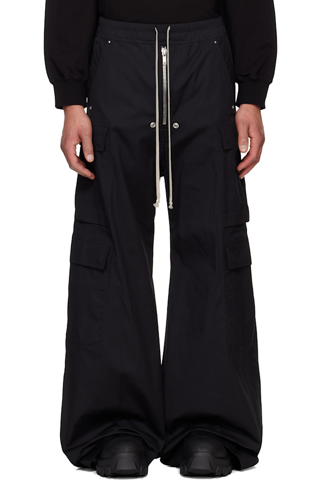 Грузовые штаны Hollywood cargobela Rick Owens, черный 
Грузовые штаны Hollywood cargobela Rick Owens, черный