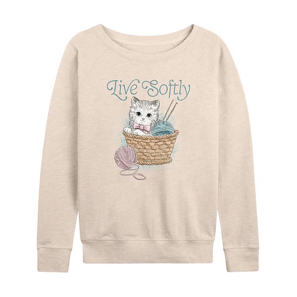 Женская футболка с длинным рукавом Live Softly Crochet Kitten French Terry Licensed Character
Женская футболка с длинным рукавом Live Softly Crochet Kitten French Terry Licensed Character