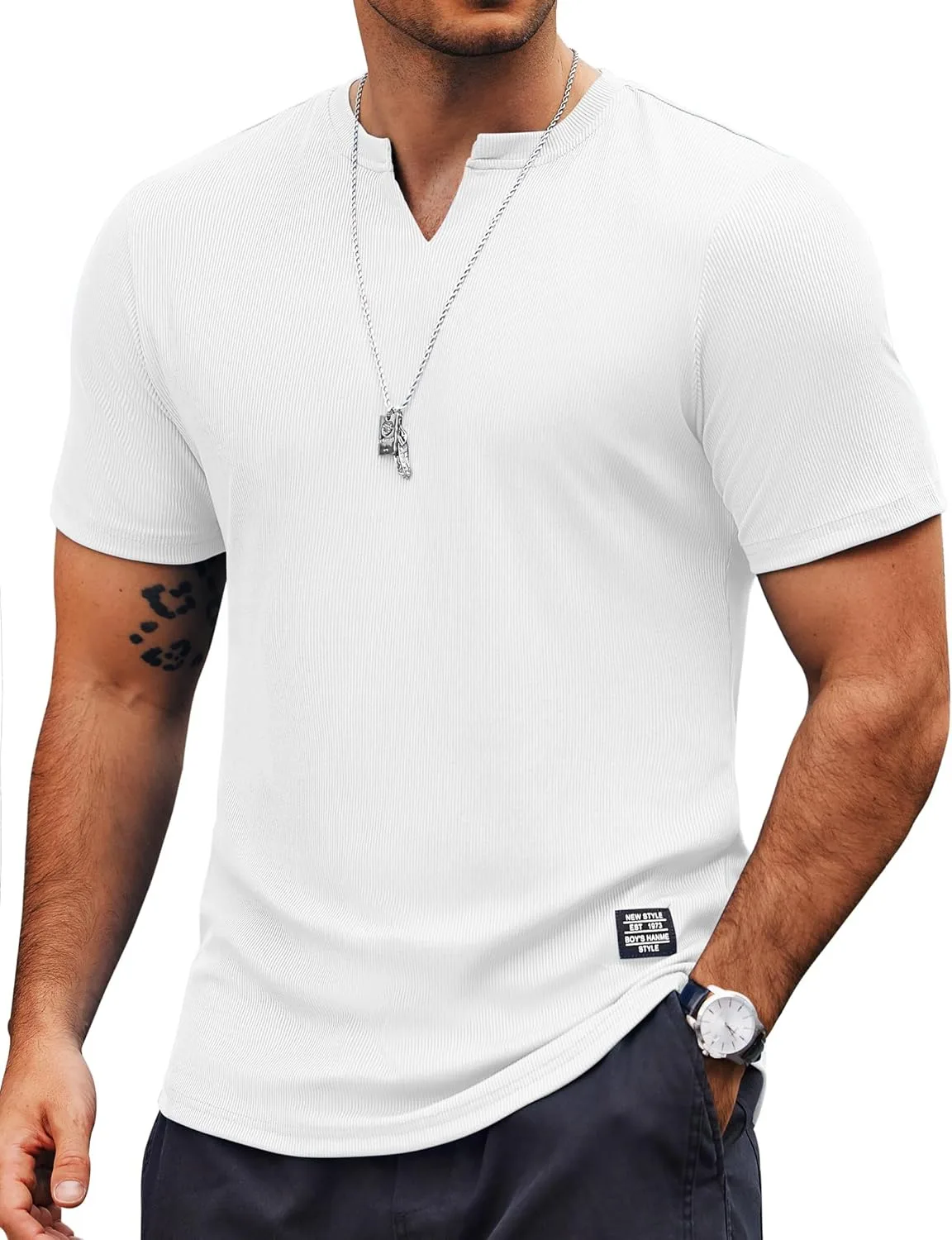 Футболка мужская V-Neck Slim Fit для тренировок COOFANDY
Футболка мужская V-Neck Slim Fit для тренировок COOFANDY