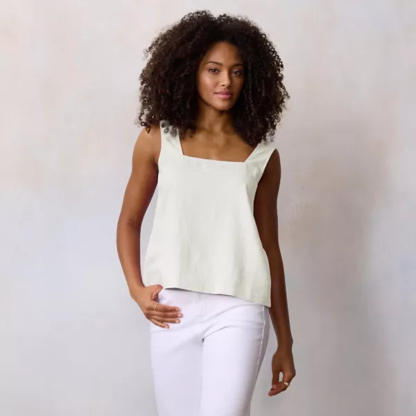 Женская майка с квадратным вырезом и пуговицами на спине Lc Lauren Conrad, цвет stone white
Женская майка с квадратным вырезом и пуговицами на спине Lc Lauren Conrad, цвет stone white