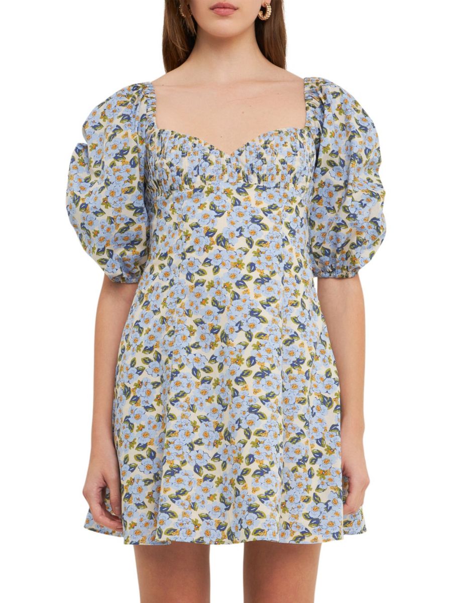 Мини-платье с цветочным принтом в форме сердца Endless Rose, синий мульти
Мини-платье с цветочным принтом в форме сердца Endless Rose, синий мульти