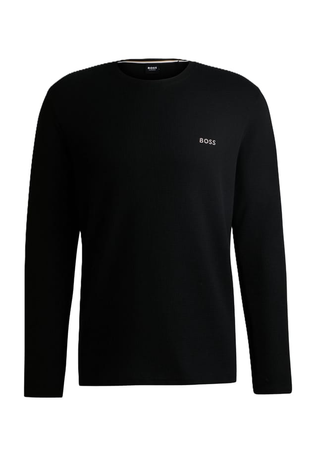 Пижамный топ с круглым вырезом NW Waffle Boss, черный
Пижамный топ с круглым вырезом NW Waffle Boss, черный