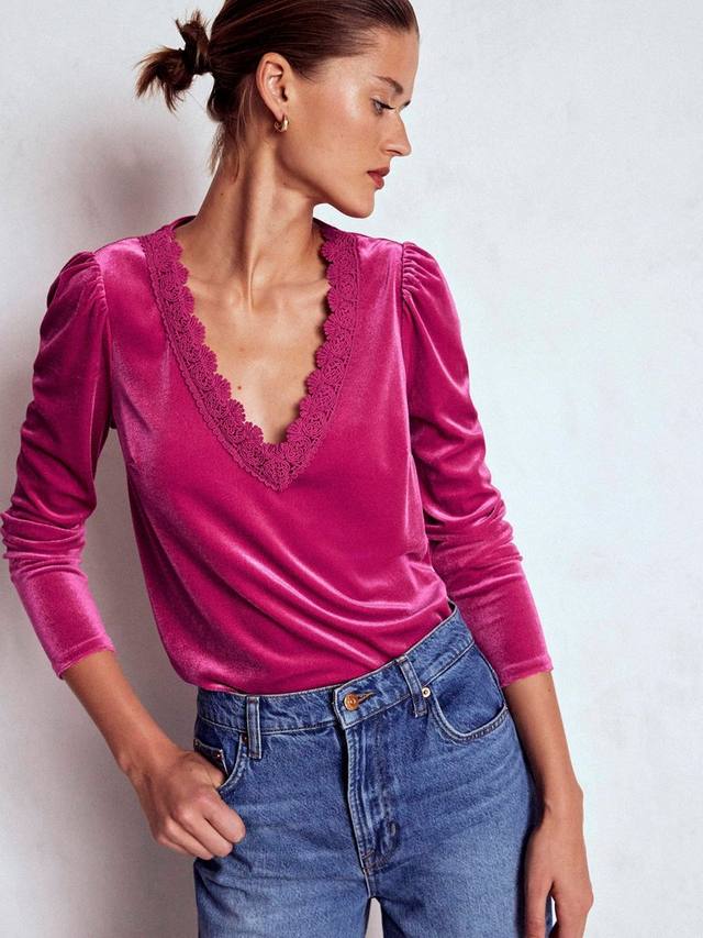 Флора футболка с длинным рукавом и V-образным вырезом Boden, Cherry Jam
Флора футболка с длинным рукавом и V-образным вырезом Boden, Cherry Jam