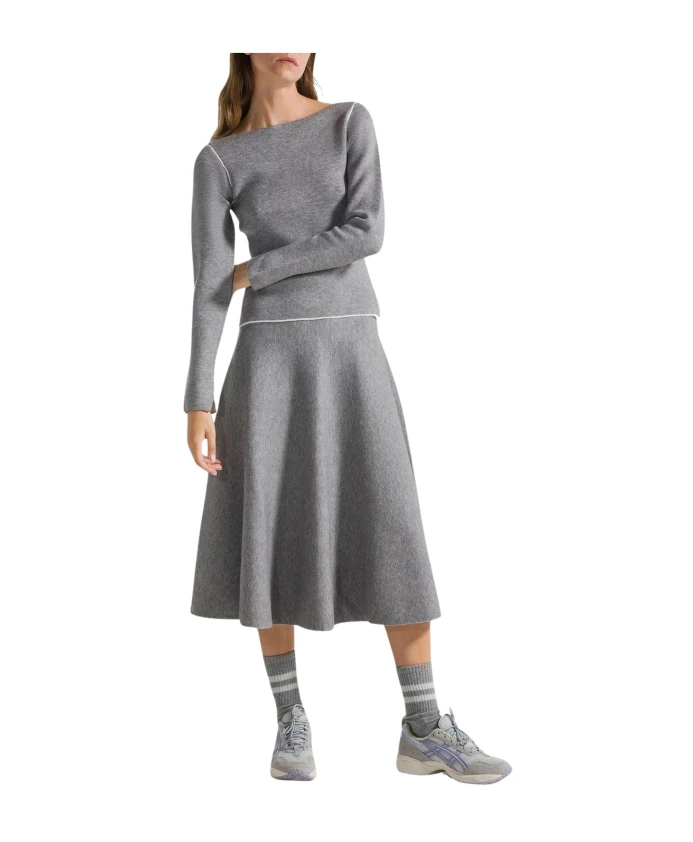 Футболка с вырезом-лодочкой Deha, серый
Футболка с вырезом-лодочкой Deha, серый