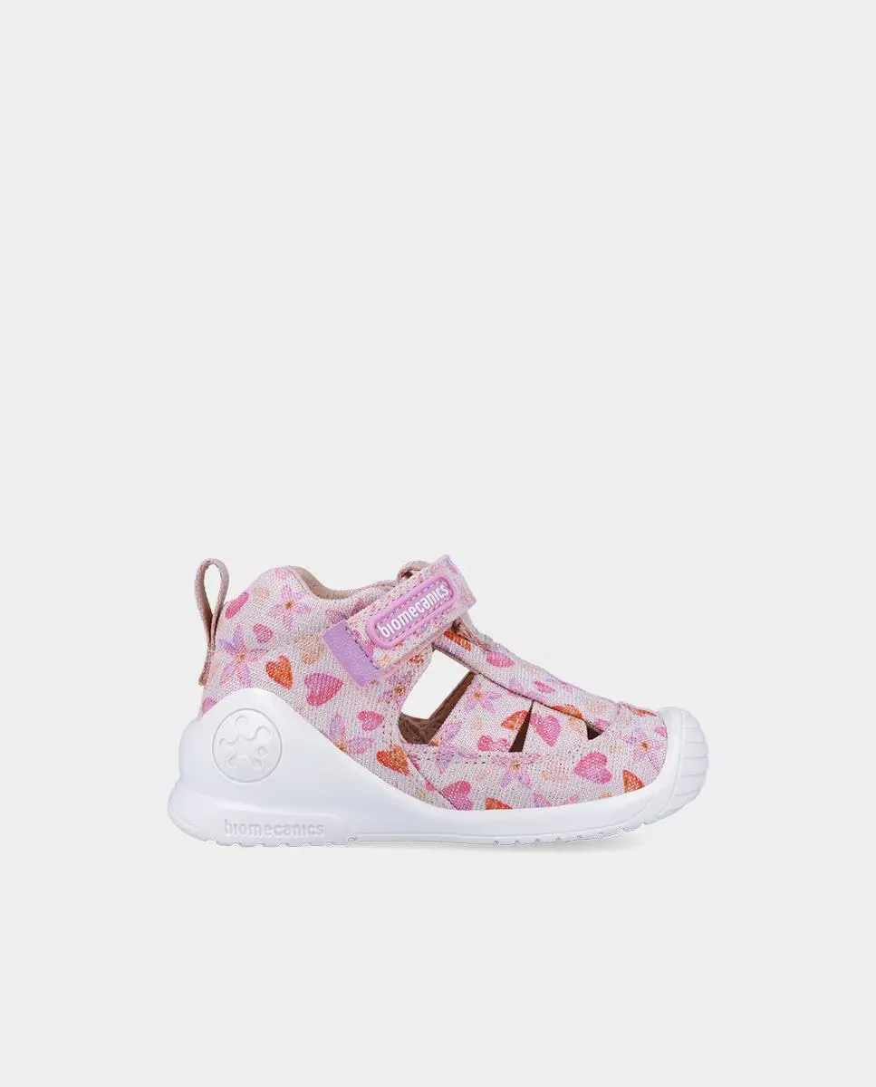Закрытые детские сандалии для девочек с круглым и укрепленным носком Biomecanics, розовый
Закрытые детские сандалии для девочек с круглым и укрепленным носком Biomecanics, розовый
