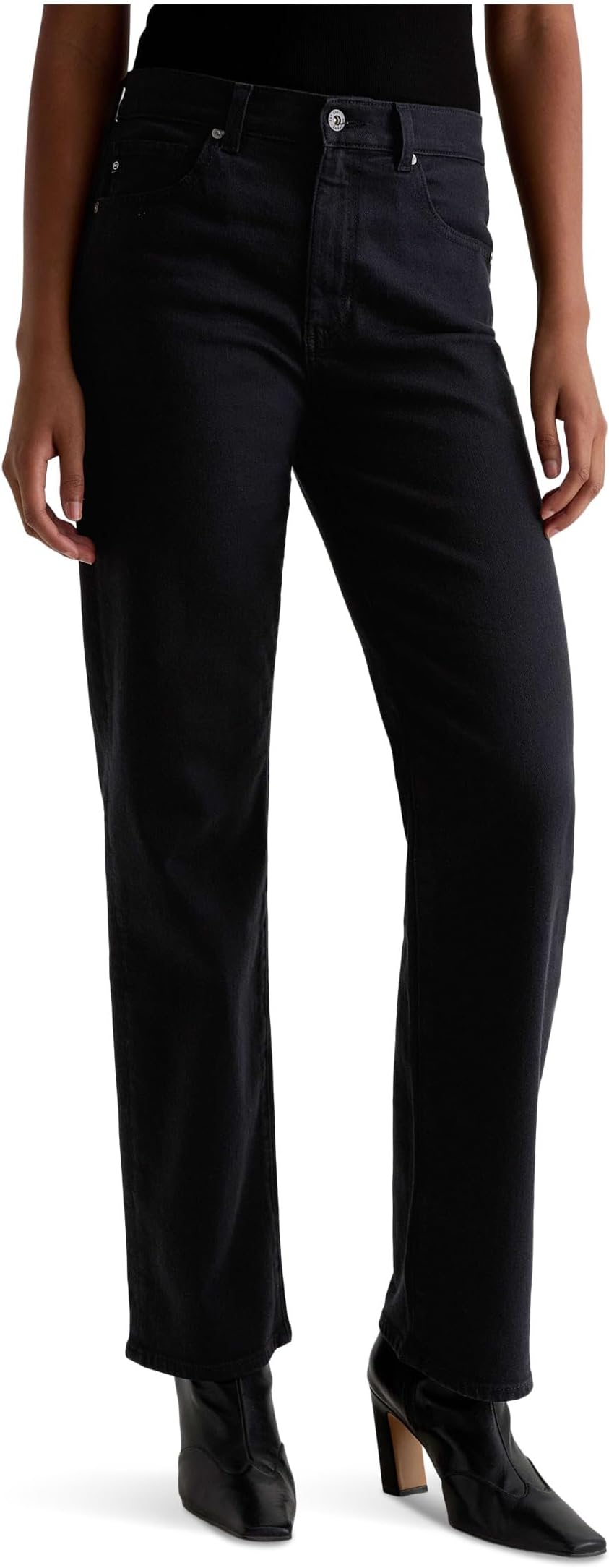 Женские прямые джинсы Brinley средней посадки AG Jeans, Super Black
Женские прямые джинсы Brinley средней посадки AG Jeans, Super Black