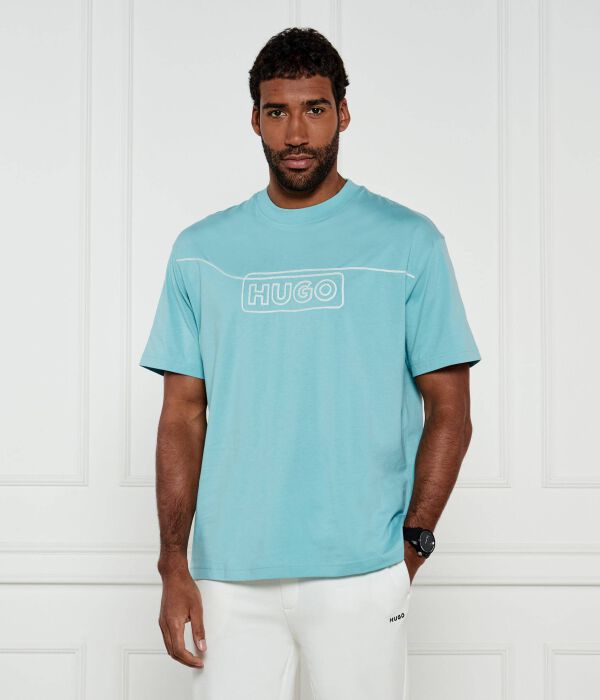 Футболка мужская Hugo Blue Noideryo свободного кроя с принтом, голубой
Футболка мужская Hugo Blue Noideryo свободного кроя с принтом, голубой