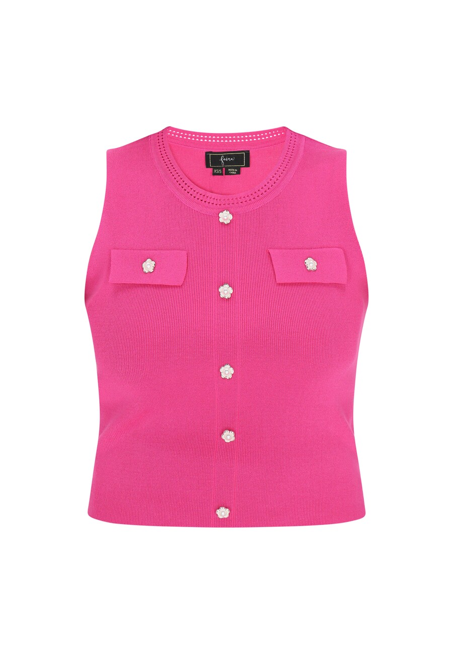 Вязаный топ faina, фуксия
Вязаный топ faina, фуксия