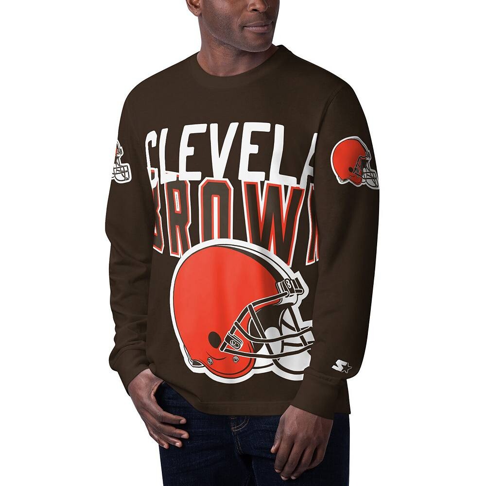 Мужская коричневая футболка Starter Cleveland Browns с длинными рукавами и клатчем Hit, цвет Brn Brown
Мужская коричневая футболка Starter Cleveland Browns с длинными рукавами и клатчем Hit, цвет Brn Brown