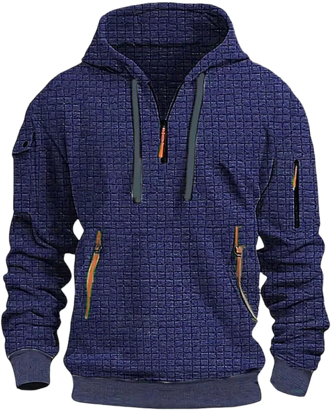 Мужская тактическая толстовка с капюшоном quarter zip waffle pullover с карманами Thatrich
Мужская тактическая толстовка с капюшоном quarter zip waffle pullover с карманами Thatrich