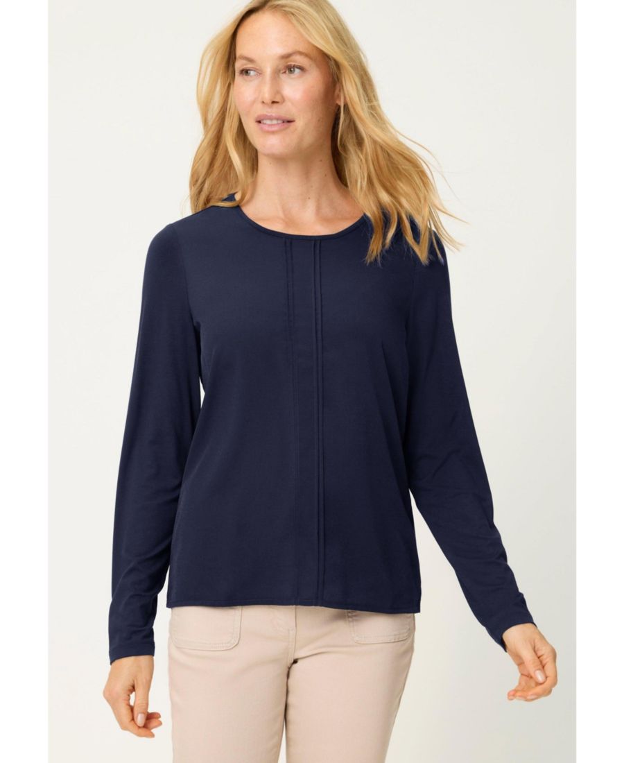 Женская футболка, выполненная в смешанной технике Olsen, Ink blue, Синий, Женская футболка, выполненная в смешанной технике Olsen, Ink blue
Женская футболка, выполненная в смешанной технике Olsen, Ink blue, Синий, Женская футболка, выполненная в смешанной технике Olsen, Ink blue