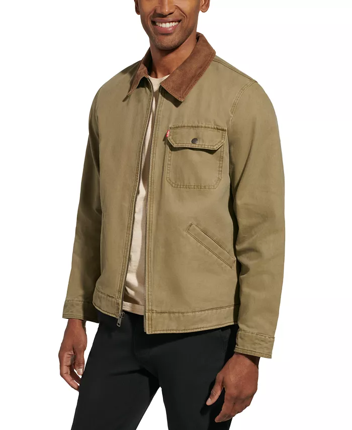 Мужская утилитарная куртка из хлопка Levi's, зеленый
Мужская утилитарная куртка из хлопка Levi's, зеленый