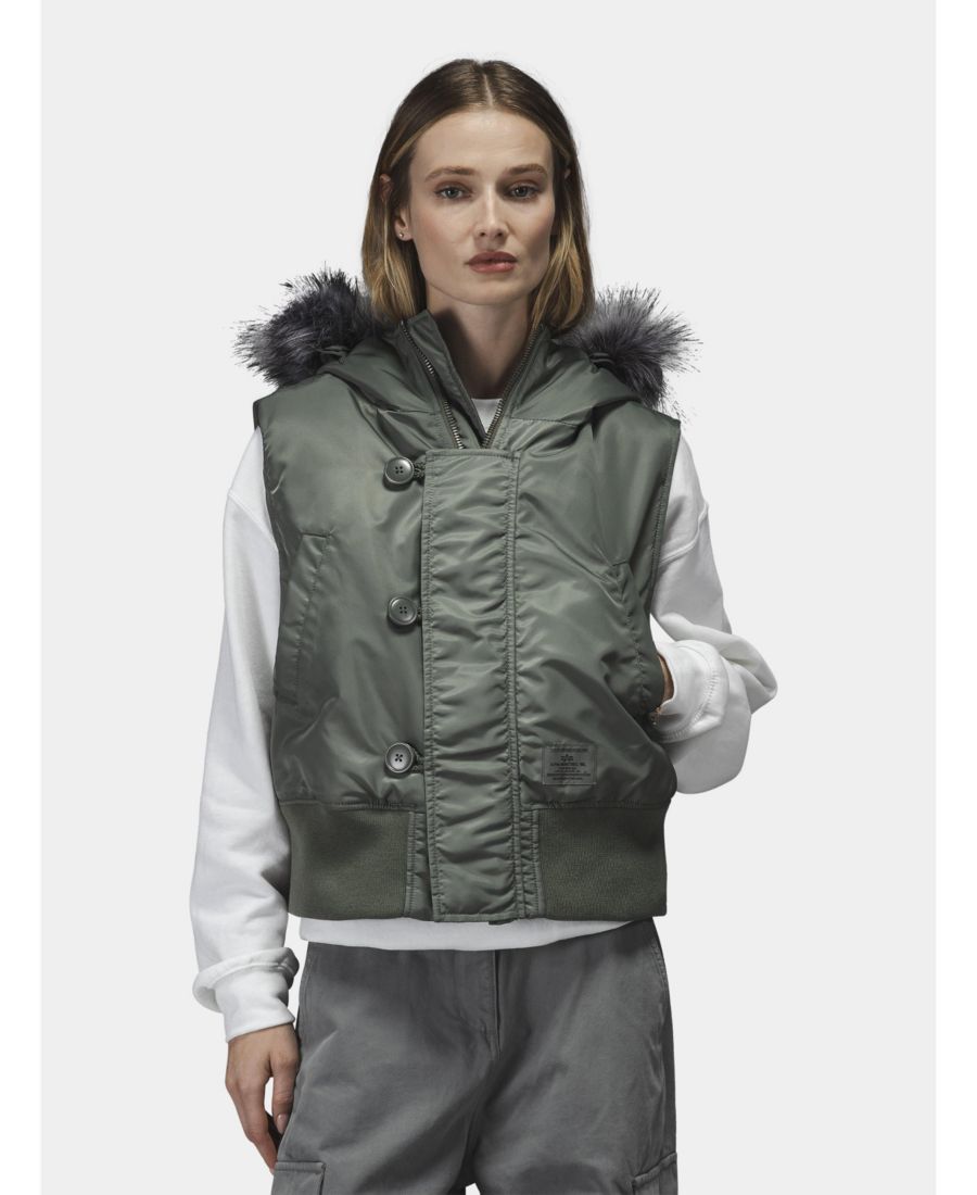Женский жилет N-2B W Alpha Industries, Field gray
Женский жилет N-2B W Alpha Industries, Field gray