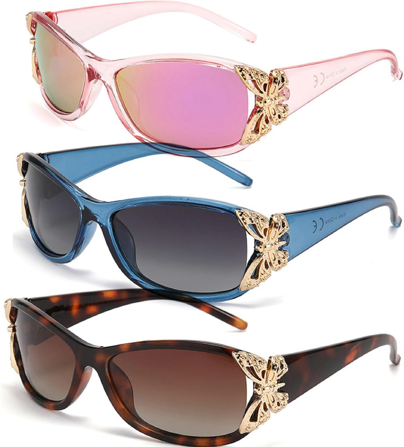 Модные поляризованные солнцезащитные очки в стиле Y2K для женщин, большие солнцезащитные очки для вождения, защита от УФ-излучения, модные солнцезащитные очки-бабочки mincl, 3pcs-pink&blue&leopard
Модные поляризованные солнцезащитные очки в стиле Y2K для женщин, большие солнцезащитные очки для вождения, защита от УФ-излучения, модные солнцезащитные очки-бабочки mincl, 3pcs-pink&blue&leopard