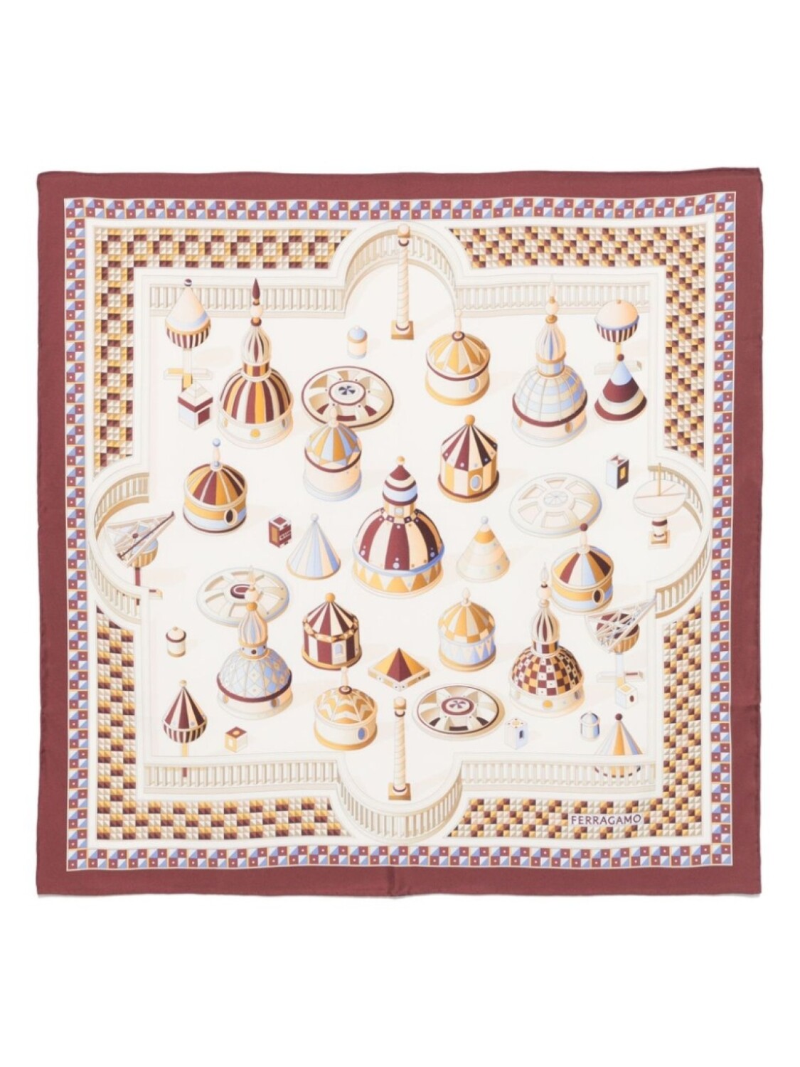 Шелковый платок с принтом Nadir Ferragamo, нейтральный цвет
Шелковый платок с принтом Nadir Ferragamo, нейтральный цвет