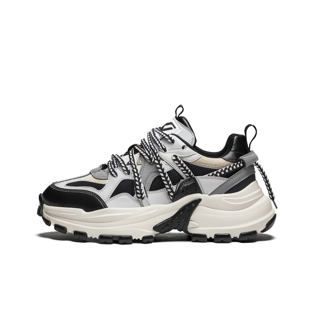 WHITE SANDS Износостойкие дышащие низкие массивные кроссовки мужские черно-белые, цвет Black White 
WHITE SANDS Износостойкие дышащие низкие массивные кроссовки мужские черно-белые, цвет Black White