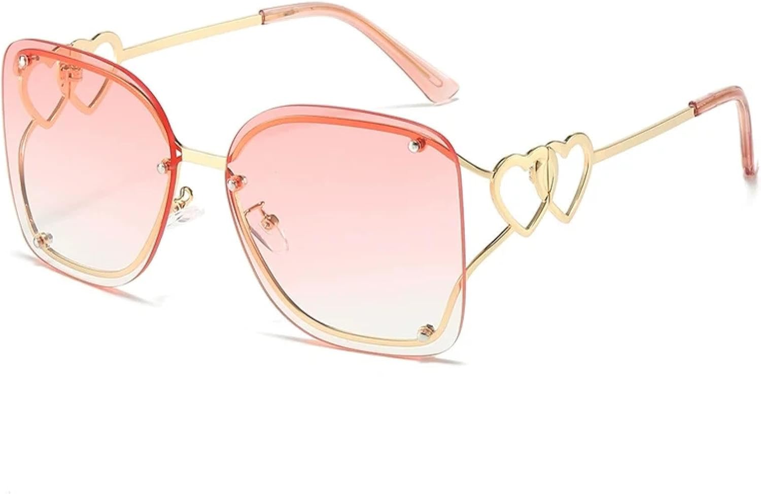 Винтажные солнцезащитные очки без оправы для женщин и мужчин, модные металлические очки для активного отдыха и вождения, защита от УФ-излучения UV400 TKKTLLT, Gold Gradient Pink
Винтажные солнцезащитные очки без оправы для женщин и мужчин, модные металлические очки для активного отдыха и вождения, защита от УФ-излучения UV400 TKKTLLT, Gold Gradient Pink