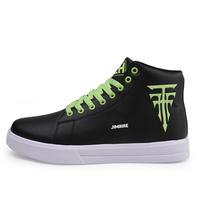 King Jinmai Мужские мидтоп скейтборд кроссовки черно-зеленые, цвет Black Green
King Jinmai Мужские мидтоп скейтборд кроссовки черно-зеленые, цвет Black Green