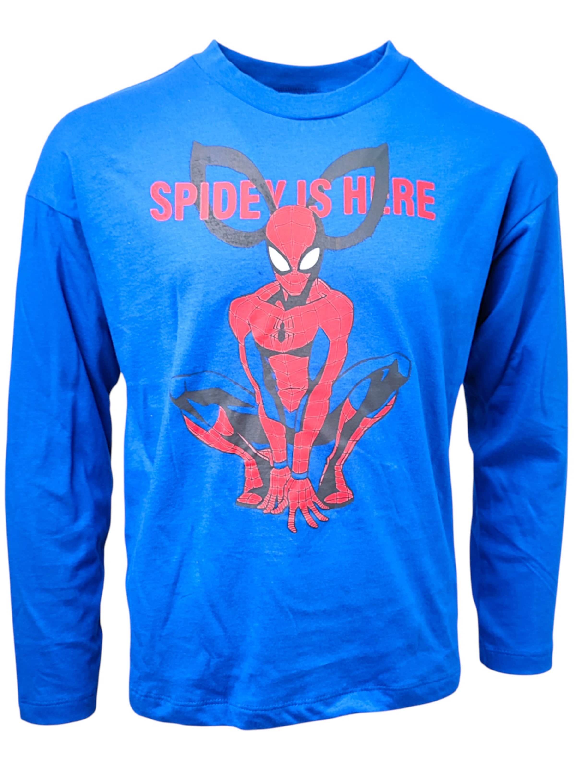 Spider-Man Лонгслив 'Langarmshirt' в синем цвете
Spider-Man Лонгслив 'Langarmshirt' в синем цвете