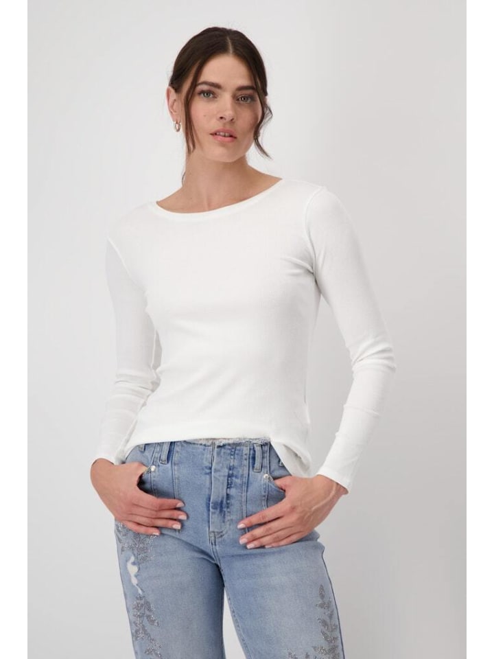 Лонгслив monari Langarmshirt, цвет off-white
Лонгслив monari Langarmshirt, цвет off-white