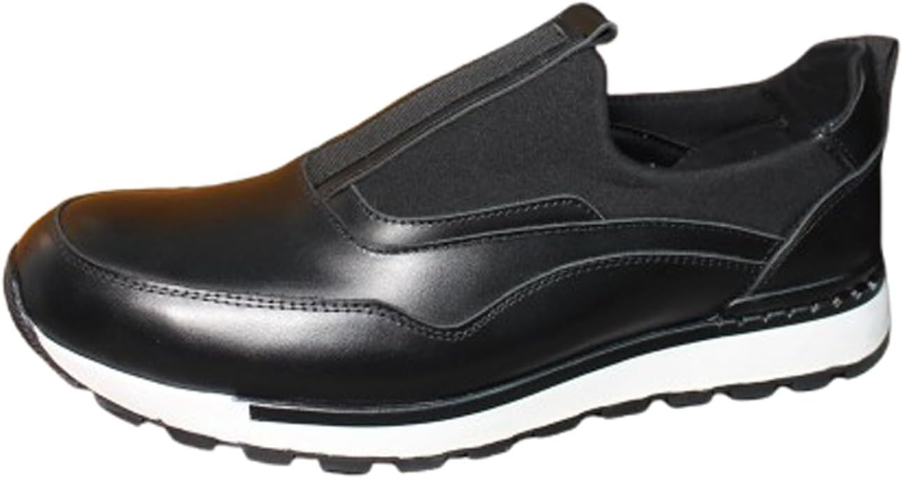 Мужские слипоны из кожи Santimon - повседневные кроссовки для ходьбы с эластичным верхом и мягкой подошвой, удобные лоферы для путешествий и деловых поездок, черный
Мужские слипоны из кожи Santimon - повседневные кроссовки для ходьбы с эластичным верхом и мягкой подошвой, удобные лоферы для путешествий и деловых поездок, черный