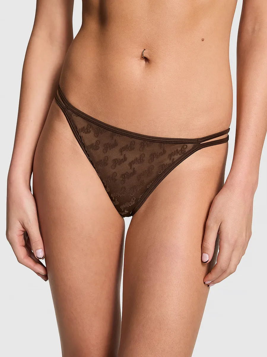 Нахальные трусики Cheeky с сетчатыми ремешками и логотипом Pink, цвет GANACHE
Нахальные трусики Cheeky с сетчатыми ремешками и логотипом Pink, цвет GANACHE