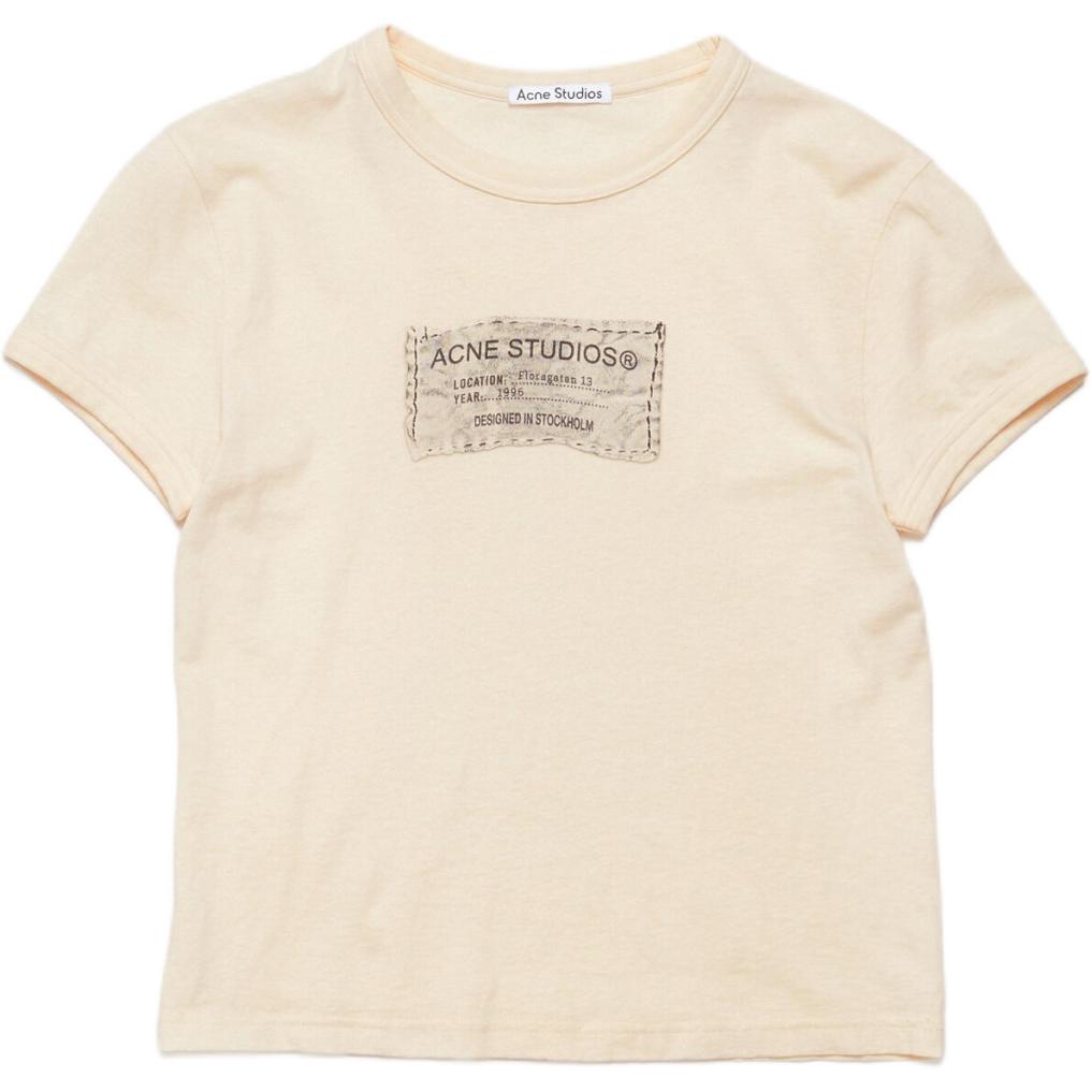 Футболка из хлопка с принтом логотипа Acne Studios, светло-оранжевая
Футболка из хлопка с принтом логотипа Acne Studios, светло-оранжевая