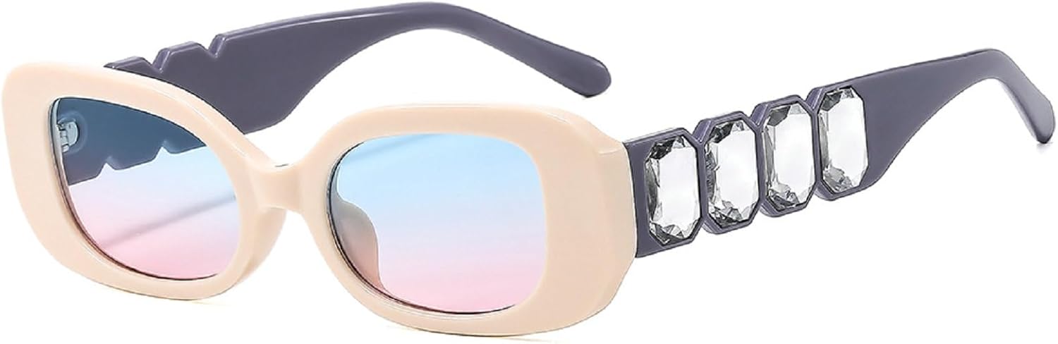 Прямоугольные солнцезащитные очки со стразами для женщин и мужчин, блестящие, украшенные драгоценными камнями, в стиле ретро, квадратные солнцезащитные очки 90-х, большие, с бриллиантами mincl, Blue&pink
Прямоугольные солнцезащитные очки со стразами для женщин и мужчин, блестящие, украшенные драгоценными камнями, в стиле ретро, квадратные солнцезащитные очки 90-х, большие, с бриллиантами mincl, Blue&pink