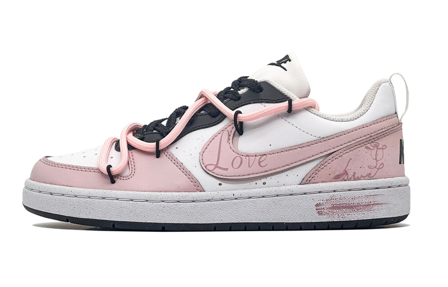 Nike Court Borough Cherry Whisper нескользящие износостойкие низкие детские скейтбординг кроссовки Black Pink для подростков
Nike Court Borough Cherry Whisper нескользящие износостойкие низкие детские скейтбординг кроссовки Black Pink для подростков