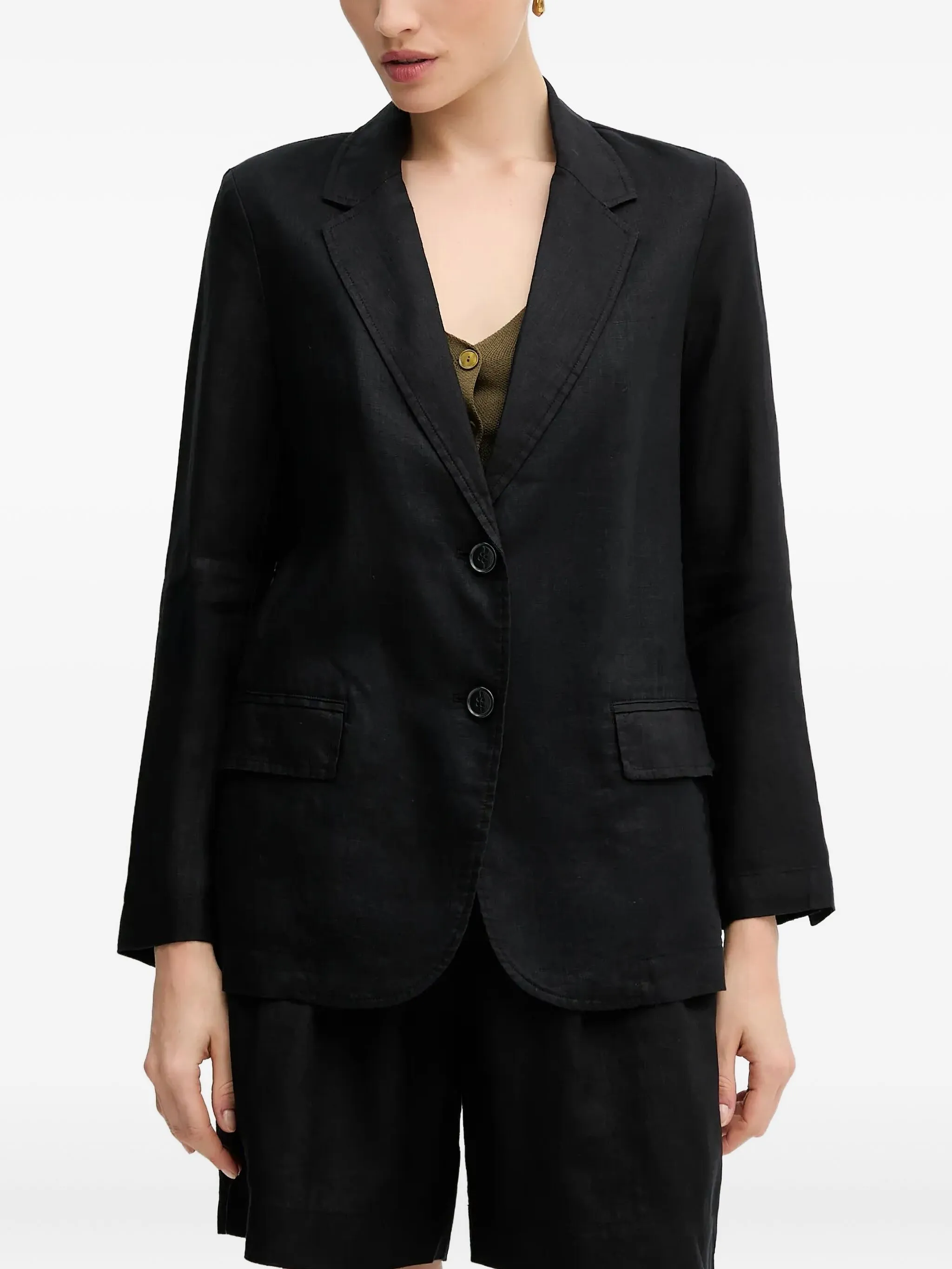 Пиджак с карманами Benetton, черный
Пиджак с карманами Benetton, черный