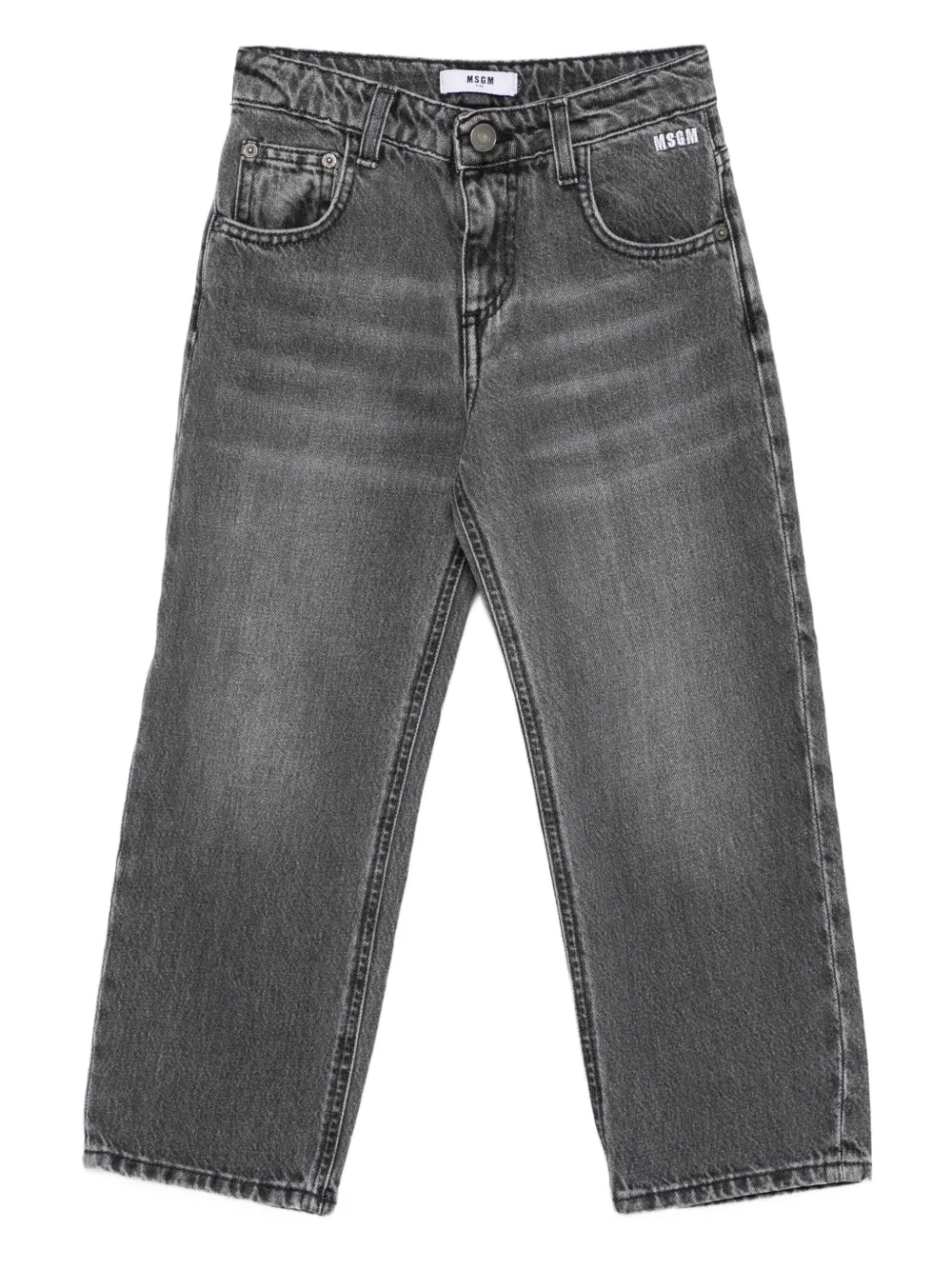 Джинсы с вышитым логотипом MSGM Kids, серый
Джинсы с вышитым логотипом MSGM Kids, серый