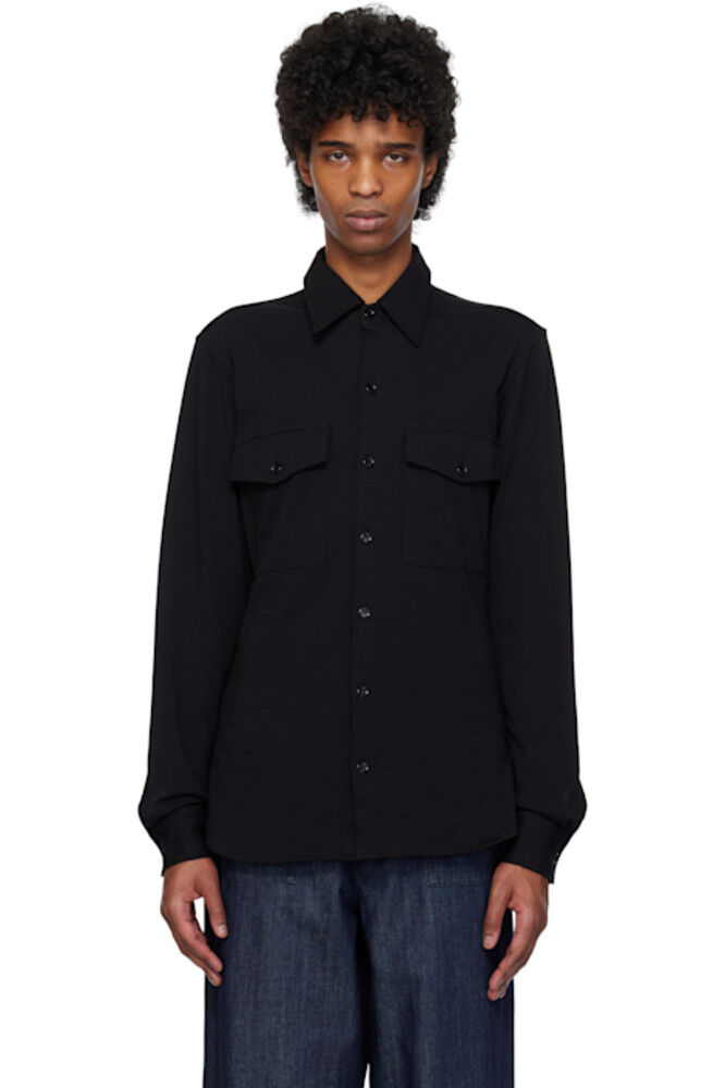 Черная рубашка из джерси Dries Van Noten
Черная рубашка из джерси Dries Van Noten