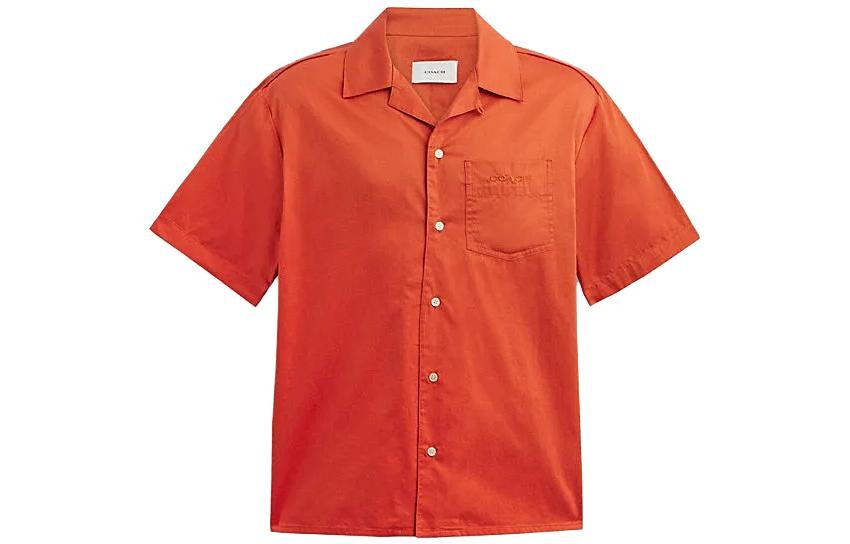 Рубашка мужская оранжевая Coach, оранжевый 
Рубашка мужская оранжевая Coach, оранжевый