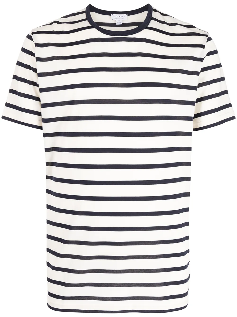 Полосатая футболка Sunspel, белый
Полосатая футболка Sunspel, белый