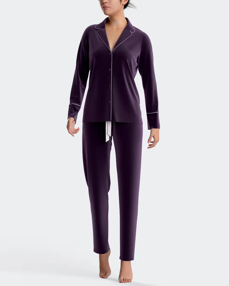 Длинная женская бархатная пижама из модального хлопка Impetus, фиолетовый
Длинная женская бархатная пижама из модального хлопка Impetus, фиолетовый