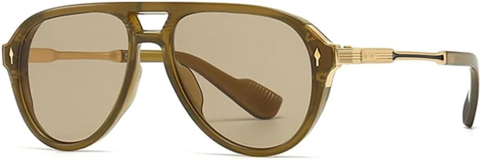 Мужские солнцезащитные очки в стиле ретро с двойной перемычкой, солнцезащитные очки UV400 с заклепками, женские солнцезащитные очки MTZJH, Olive Green Green
Мужские солнцезащитные очки в стиле ретро с двойной перемычкой, солнцезащитные очки UV400 с заклепками, женские солнцезащитные очки MTZJH, Olive Green Green