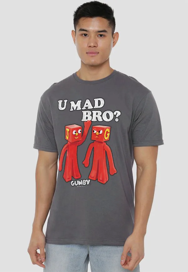 Футболка с надписью "gumby u mad bro" Cotton Soul, Anthracite
Футболка с надписью "gumby u mad bro" Cotton Soul, Anthracite