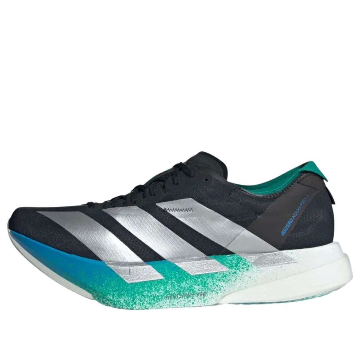 Adidas Adizero Adios Pro 4 'Black Matte Silver Glory Green'
Adidas Adizero Adios Pro 4 'Black Matte Silver Glory Green'