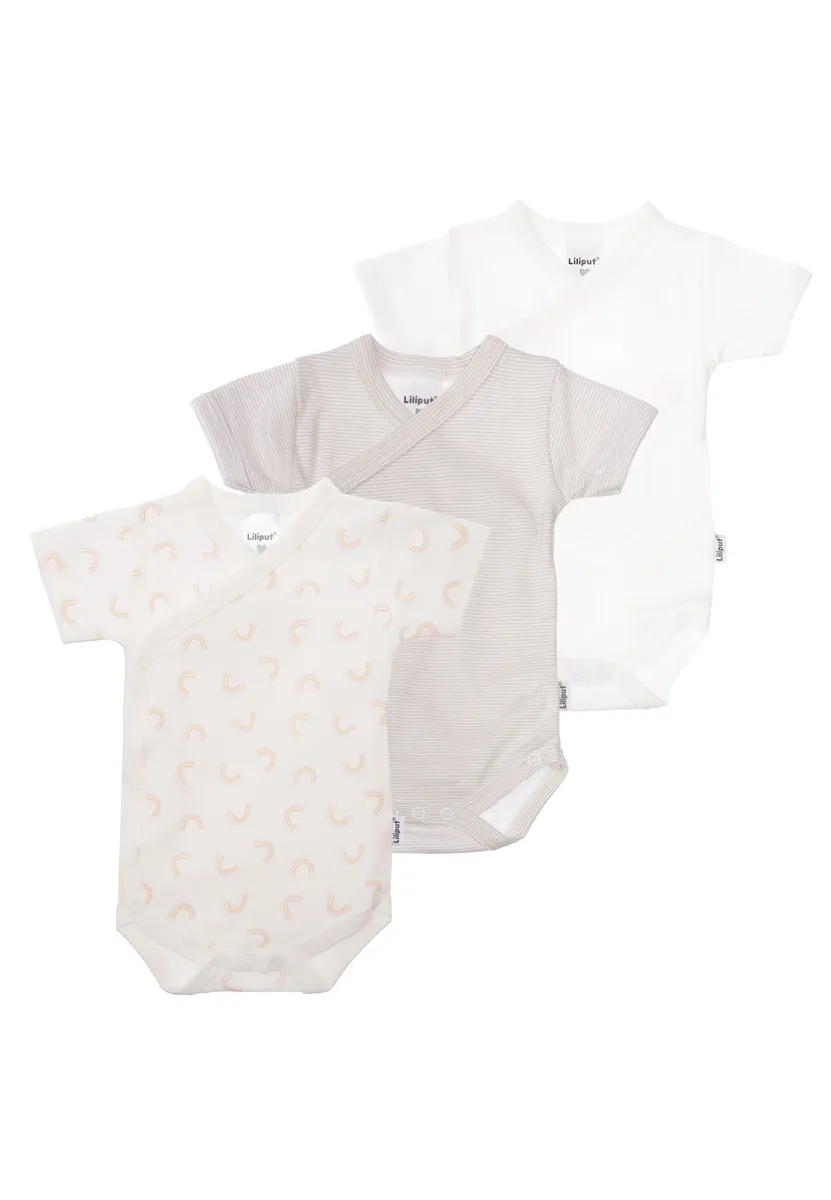 Боди Liliput "Rainbow" с запахом и практичной планкой на кнопках, в упаковке 3 шт, серый
Боди Liliput "Rainbow" с запахом и практичной планкой на кнопках, в упаковке 3 шт, серый