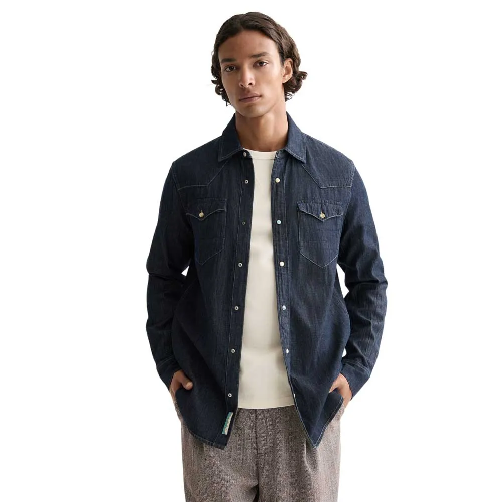 Рубашка с длинным рукавом Scotch & Soda Regular Fit Western, синий
Рубашка с длинным рукавом Scotch & Soda Regular Fit Western, синий