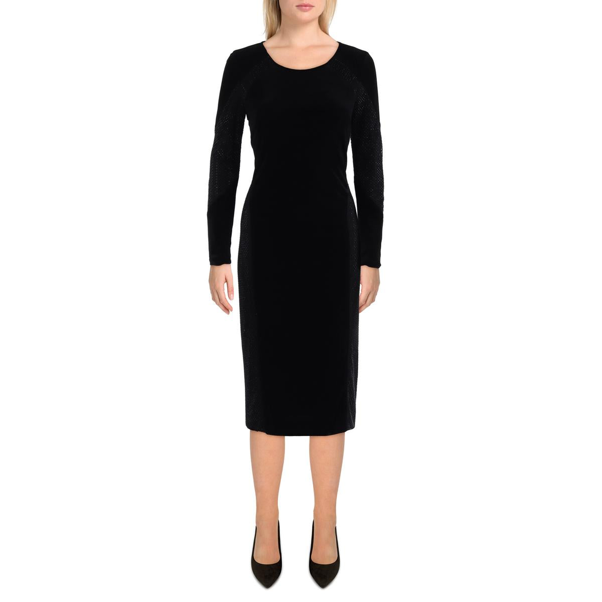 Женское декорированное платье-футляр Donna Karan, черный
Женское декорированное платье-футляр Donna Karan, черный