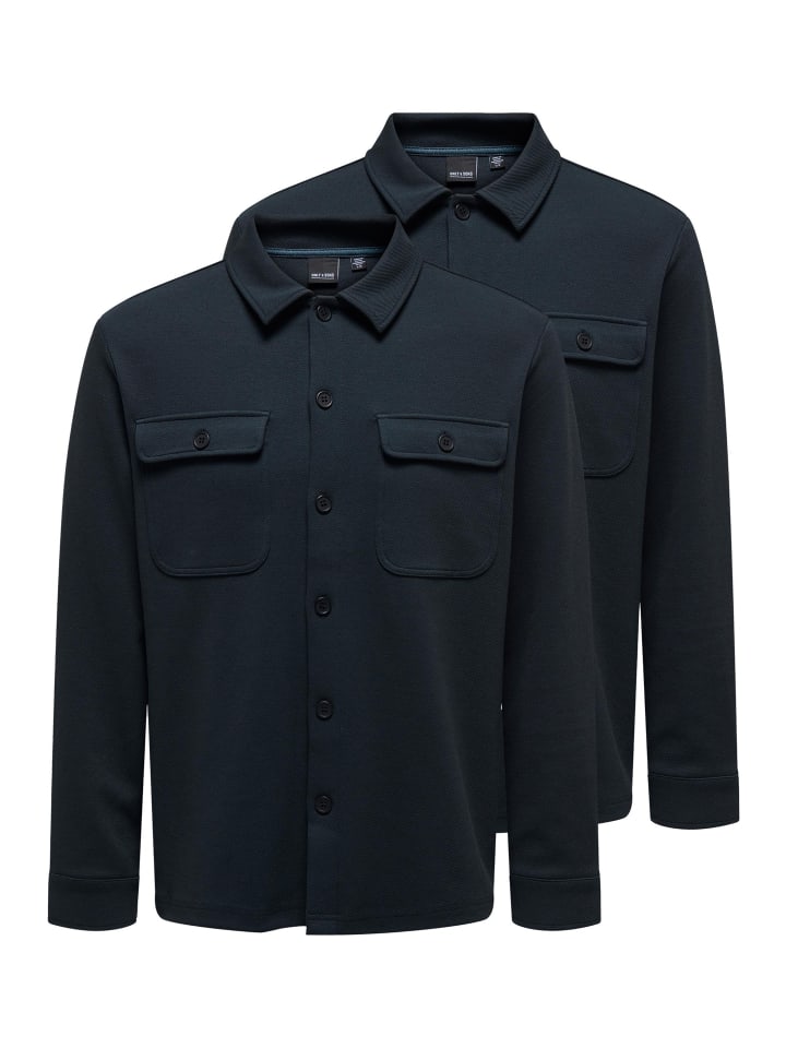 ONLY & SONS Рубашка-куртка / рубашка-накидка Newkodyl темно-синего цвета
ONLY & SONS Рубашка-куртка / рубашка-накидка Newkodyl темно-синего цвета