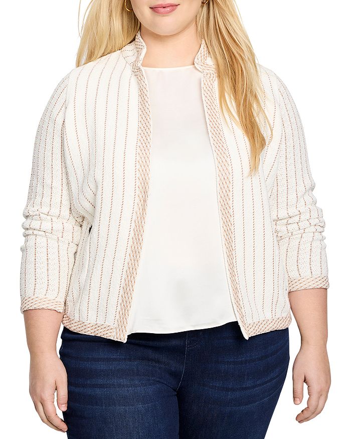 Пиджак с воротником-стойкой в тонкую полоску NIC+ZOE Plus, белый
Пиджак с воротником-стойкой в тонкую полоску NIC+ZOE Plus, белый