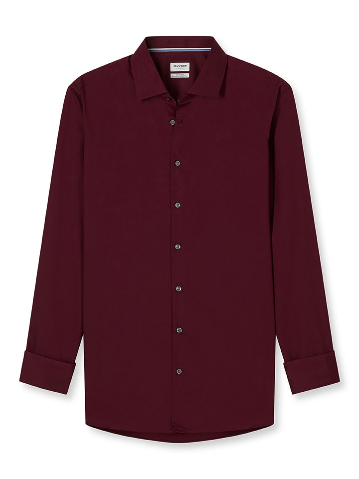 OLYMP Рубашка "Уровень 5" - облегающий крой - цвет бордо
OLYMP Рубашка "Уровень 5" - облегающий крой - цвет бордо
