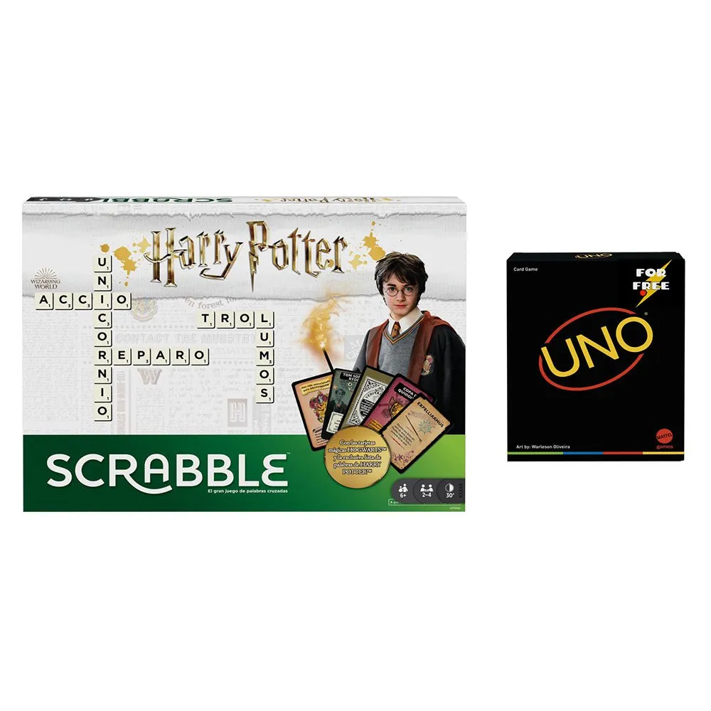 Детская настольная игра Mattel Games Harry Potter Scrabble + UNO Minimalist FREE, мультиколор
Детская настольная игра Mattel Games Harry Potter Scrabble + UNO Minimalist FREE, мультиколор