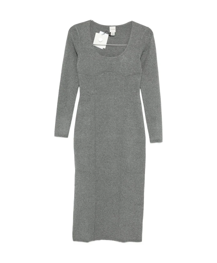 Технологичное облегающее платье миди Calvin Klein, серый
Технологичное облегающее платье миди Calvin Klein, серый